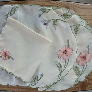 B.M. JABARA & SONS 3 placemat/1napkin set - NEW